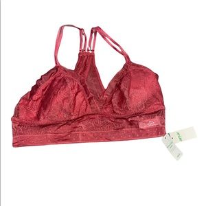 NEW aerie pink racer back bralette
